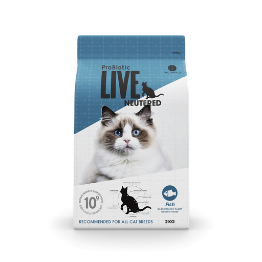 Probiotic Live Cat Adult Neutered Fish 400g