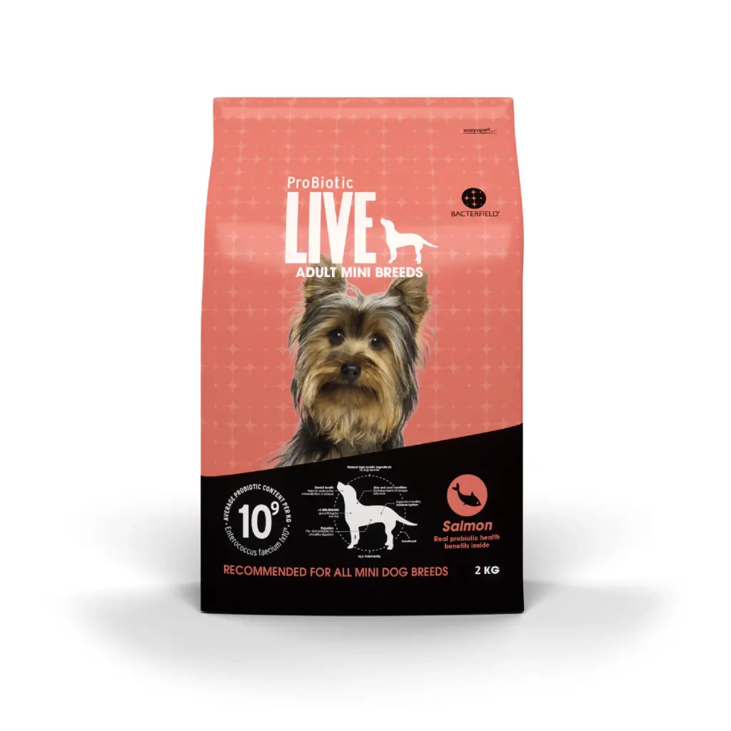 Probiotic Live Adult Mini Breeds Salmon 2 Kg