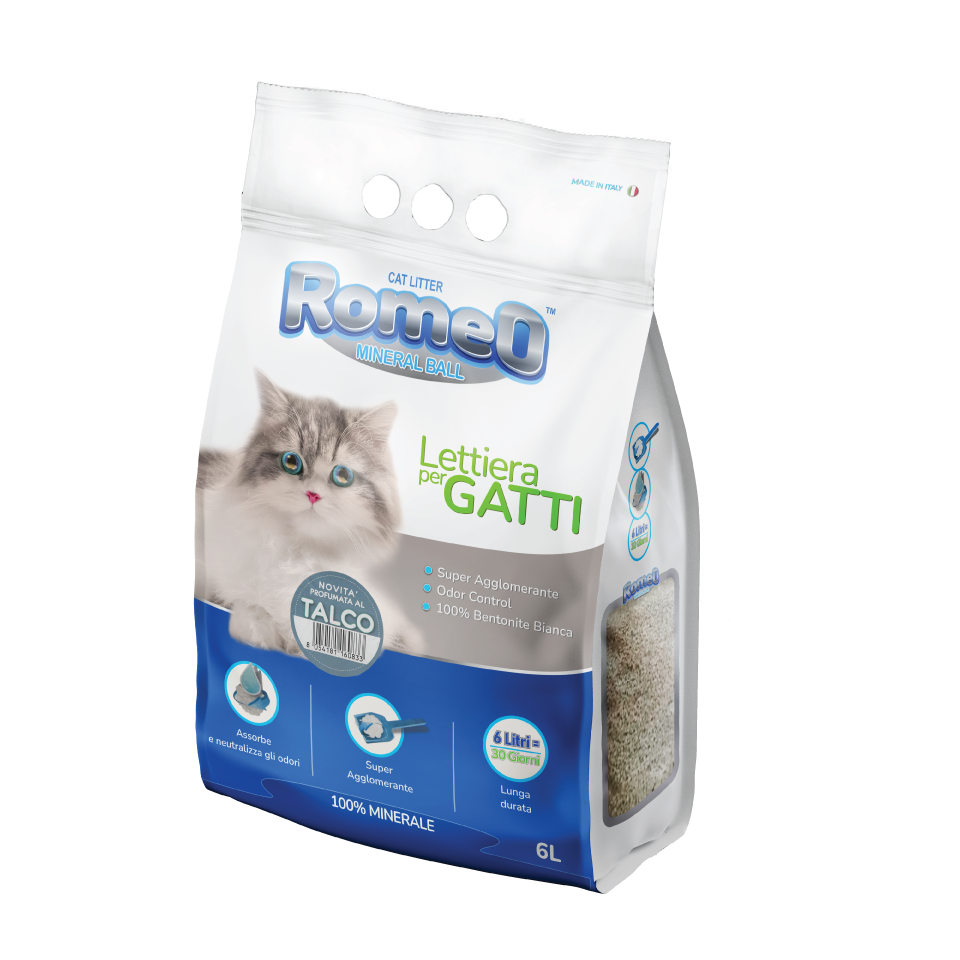 Romeo Bentonite Clumping Litter - Talco 6L