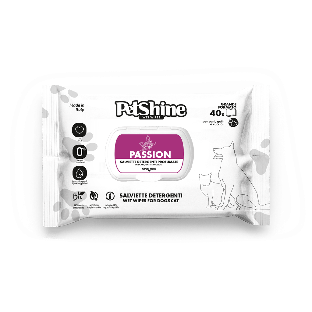 PetShine Wet Wipes Passion 40Pcs